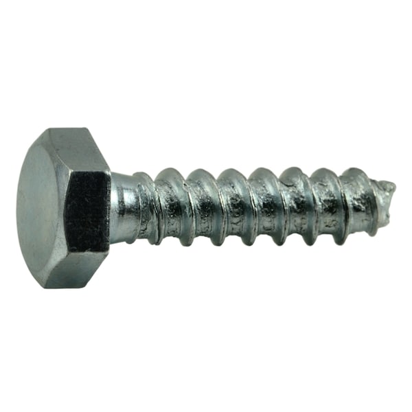 Midwest Fastener Lag Screw, 1/4 in, 1-1/4 in, Steel, Zinc Plated Hex Hex Drive, 100 PK 01286 - main